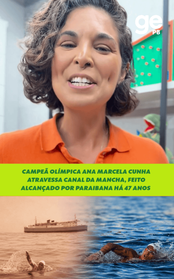 Ana Marcela Cunha atravessa Canal da Mancha, feito alcançado por paraibana